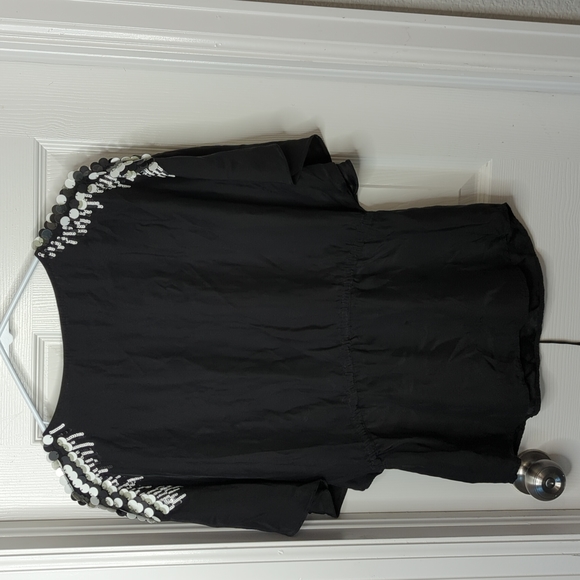 Yoana Baraschi 100% silk sequined shirt size XS - Picture 3 of 9